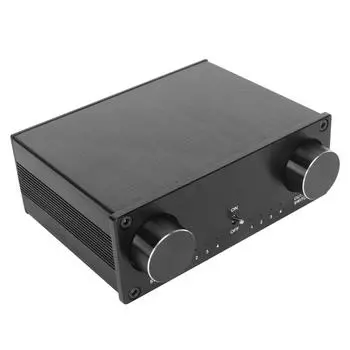HiFi Sound Switcher 4 в 4 выхода двухканальный позолоченный разъем RCA тихий звуковой сигнал без потерь US Plug