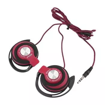 HIFI Stereo 3.5mm Plug FM and Over-ear Wired Earphone Wired Headphones Ear Hanging Bass Headset