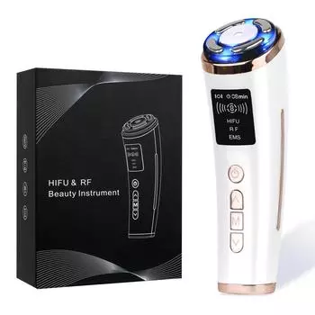 HIFU лифтинг-массажер для лица мини HIFU лифтинг-машина для лица микротоковый омоложение кожи антивозрастной массажер для лица NO Retail Box белый