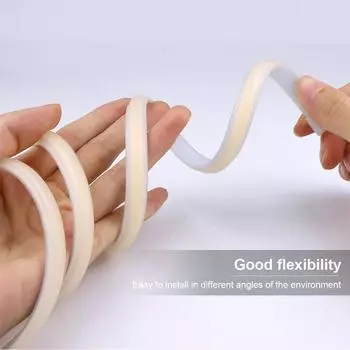 High Brighter COB LED Strip Light 220V Neon Tape Kitchen Cabinet Lamp Waterproof Garden Outdoor Background Lamp Room Decoration European Plug 220V&2m теплый белый