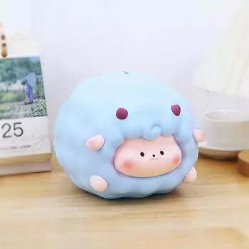 High Capacity Little Sheep Piggy Bank Unique Saving Jar Ornament Cartoon Saving Jar Home Decor розовый