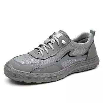 Мужская повседневная обувь высокого класса, износостойкая спортивная обувь, мужские кроссовки, парковая обувь, дышащая и модная обувь 38 чёрный