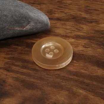 High-End Four-Eye Suit Buttons Men S And Women S Clothes Tops Coats Trench Coats Horn Buttons Versatile Round Sweater Buttons 1 #beige * 40L = 25.0 MM * round