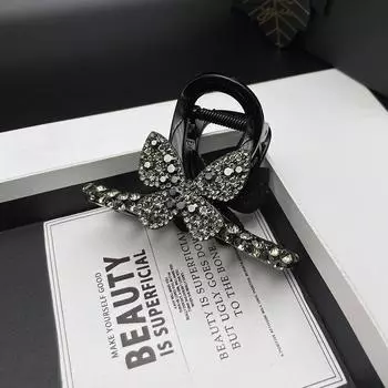 High-end hairpin hairpin for women Internet celebrity new diamond-encrusted hairy back head grabber shark hairpin