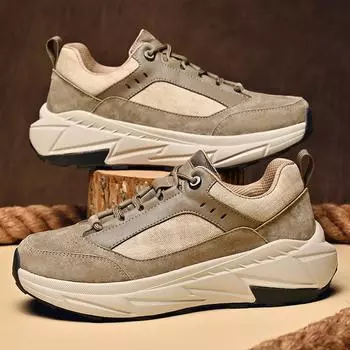 Высококачественная кожаная спортивная обувь для мужчин, кроссовки для бега на открытом воздухе, амортизация 38
