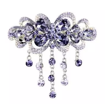 High End, Light Luxury Clip, Заколка для волос, Заколка для волос, Аксессуар для затылка One Size фиолетовый