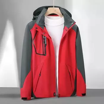 High-end Men s and Women s Spring and Autumn Thin Outdoor Windproof and Waterproof Single-layer Casual Sports Hooded Mountaineering Jacket M