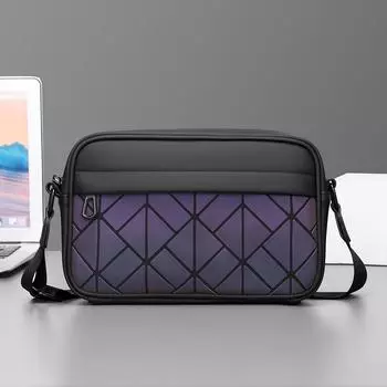 High-end Men s Single-shoulder Bag Fashionable and Simple Mobile Phone Bag Casual Versatile Hand-held Crossbody Bag розового золота