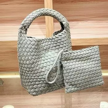 High-end Niche Handbag, Hand-woven, Crossbody, Versatile Bucket for Women and Ladies, One Shoulder