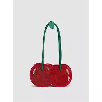 High-End Personalized Cherry Handbags Women 2025 New Sweet Girl Shoulder Bag Travel Versatile Underarm Bag Red