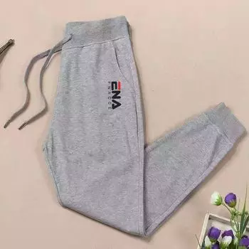 High-End Pure Cotton Spring/Summer Thin Loose White Cropped Pants Light gray-Cropped Pants M [Spring and Autumn]]