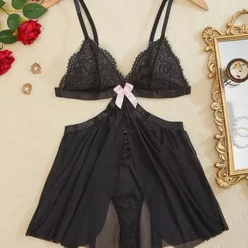 Эротическое боди высокого качества с перспективой, сексуальная сетчатая юбка S