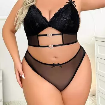 Высококачественный новый сексуальный комплект из сетчатой пряжи 1XL