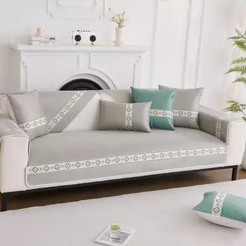 High-End Sofa Cushion Summer Summer Summer Mat Cushion Fashionable Simple Modern Cover Cover Cloth New Chinese Summer Style 70*70cm