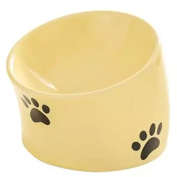 High Feet Cat Food Basin Ceramic Dog Feeder Bowl Against Black Chin Cat Bowl Pet Supplies