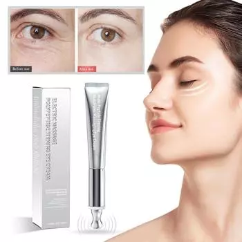 High Frequency Micro Vibration Massage Head Increases Nutrient Absorption, Provides A Cool Sensation, And Relieves Eye Fatigue Electric Massage 20g серебряный