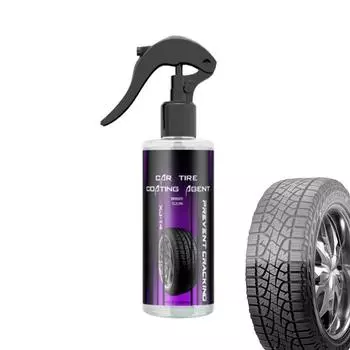 Блеск для шин High Gloss Tire Shine 120 мл. Удобный в использовании очиститель для шин. Очиститель для колес и шин. CHINA