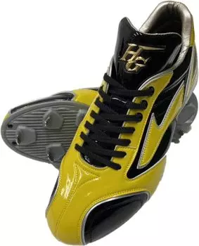High Gold Limited Enamel Color Spike Resin Sole Embedded Fixing Bracket Black x Yellow x Silver HI-GOLD (7 Teeth) PRS-003R 25.5cm