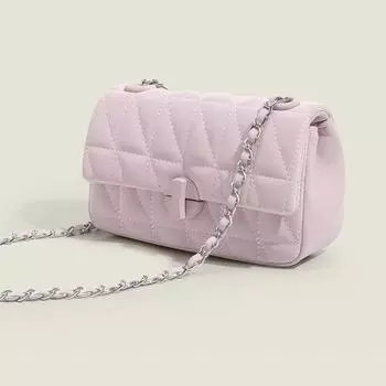 High-grade Texture Bag Female Small Fragrance Chain Small Square Bag Fashion Crossbody Bag Shoulder Bag чёрный
