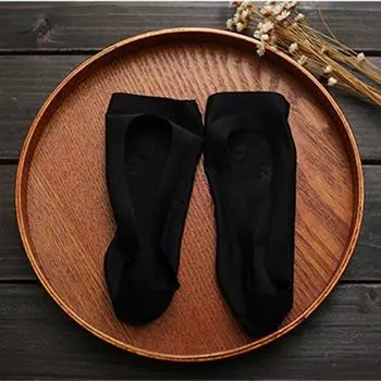 High Heel Socks Ice Silk Trackless Socks Fish Mouth Socks Invisible Version Socks Boat Socks чёрный