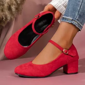 High Heels Women Pumps Platform Heels Mary Jane Shoes Women Loafers Outdoor Casual Ladies Shoes Heels Footwear Zapatos De Mujer 34 бежевый