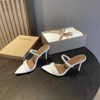 High heels women s large size new women s shoes sexy open-toed solid color stiletto 10cm sandals heels 35 чёрный