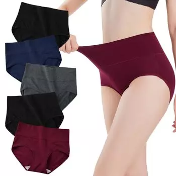 High Large Color [INNERSY] Шорты INNERSY , женские, хлопок, талия, нижнее белье, брюки, женский комплект, красивые, глубокие, размер, M-3XL (Темный 1,3XL)