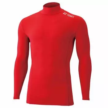 High Neck Long Sleeve Shirt Red L [Yonex] T-shirt (001)