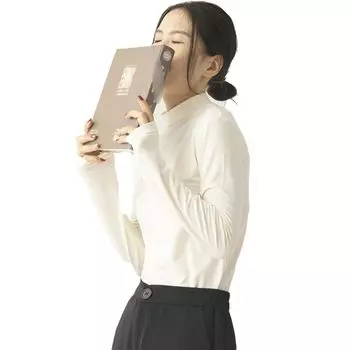 High Neck Plain Long Slim Easy to Mix and High Layering 02 [Icyrain] Women s Top, Innerwear, Blouse, Sleeve, Turtleneck, Fit, Match, Elasticity,