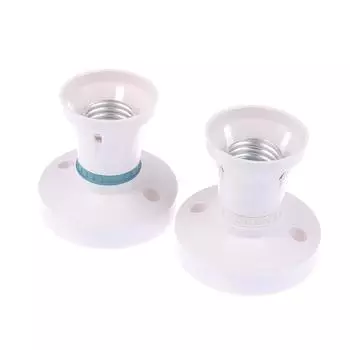 High-Power E27 Screw Ceiling Lamp Head Led Lamp Holder Desktop Led Lighting Base Socket Home Heat Resistant Round Lamp Holder