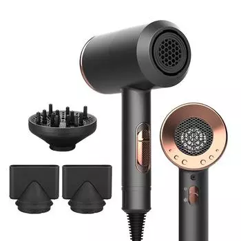 High power hair dryer household hair dryer manufacturers wholesale hammer constant temperature negative ion blower EU чёрный