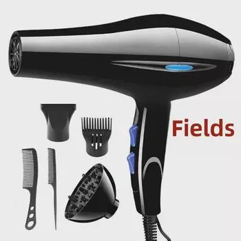 High-Power Hair Dryer with Hot/Cold Wind & Negative Ion Technology for Home & Dorm Use