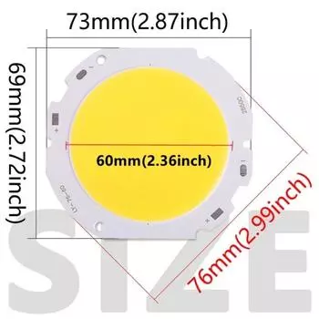 High Power Ultra Bright LED COB Chip Light Source DC30V150V 50W Warm White for DIY LED Flood Light Bulbs Down Light Bulb Lamp 30W 300MA (90-100V)