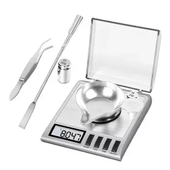High Precise 50g 0.001g Miniature Digital Scale for Gold and Diamantine Small Business Lab Needs with Clear LCD Display