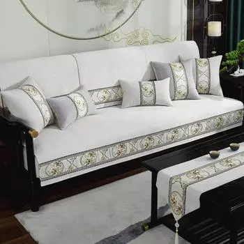 High Precision Jacquard Sofa Cover Chinese Four Seasons Universal Sofa Cushion Anti-slip Exquisite Webbing Sofa Towel Washable 70x70cm 1pcs