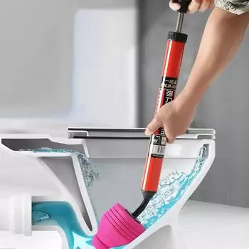 Унитаз высокого давления разблокировать, очистить туалетную трубу, засорить сливной инструмент для унитаза, поршень для туалетной трубы, инструмент для удаления засора для слива воздуха красный