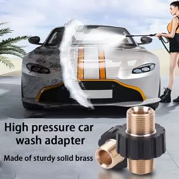 High Pressure Washer Swivel Joint Connector Copper High Pressure Hose Quick Connector M22 15MM 14MM for High Pressure Washer Gun