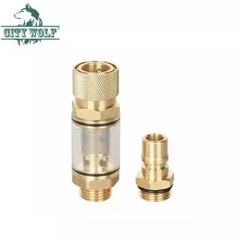 high pressure washer total brass inlet water filter 1/2 quick connector plug filter car washer accessory garden hose filter