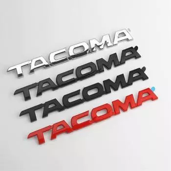 Высокое качество 1 шт. новый автомобильный стиль 30 см 3D ABS пластик хром черный эмблема боковая наклейка значок наклейка табличка для Tacoma чёрный