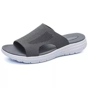 High Quality 2025 Men s Slippers Outdoor Indoor Sandals Concise Comfortable Slides Men Casuals Shoes Non-slip Home Men Slippers 39 чёрный