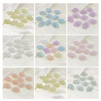 High quality Acrylic Merman Cloud Loose Beads Necklace Making for Bracelet DIY Handmade Materials Shining Light Fashion 10pcs зелёный