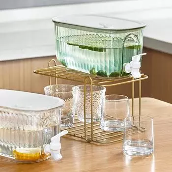 High Quality And Large Capacity Cold Water Faucet Cold Water Pot Refrigerator Ice Beverage Dispenser Refrigerator, And Faucet