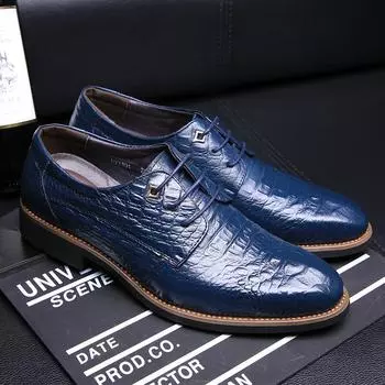 High Quality Big Size Casual Shoes Men Business Breathable Men Casual Shoes Hot Sale Fashion Brand Blue Casual Men Shoes 38 чёрный