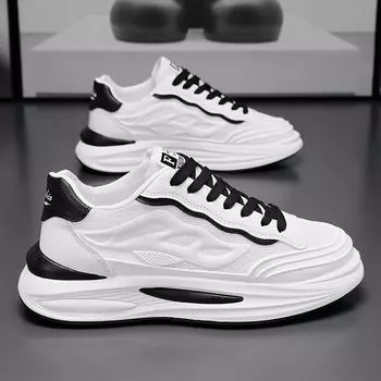 High Quality Breathable Sneakers for Men 2024 Summer New Air Cushion Running Shoes Tennis Training Shoe Fashion Basketball Shoes 39 чёрный