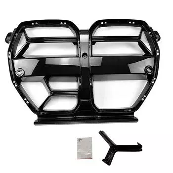 Высококачественная решетка радиатора переднего бампера автомобиля, подходит для BMW G80 G81 M3 G82 G83 M4 2024-2024, модифицированные аксессуары для экстерьера автомобилей чёрный