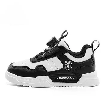 Высококачественная детская обувь для мальчиков и девочек, водонепроницаемая кожаная детская спортивная обувь для сноуборда, белые кроссовки 27