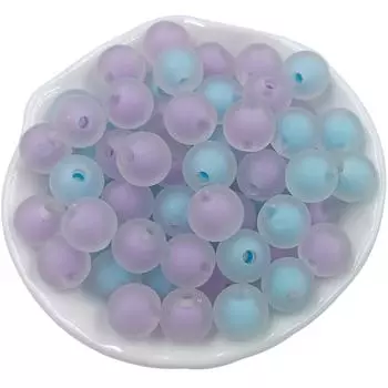 High quality Fashion DIY Jewelry Accessories 20Pcs 10mm for Bracelet Earrings Making Round Loose Beads Sandwich Matte Core Spun