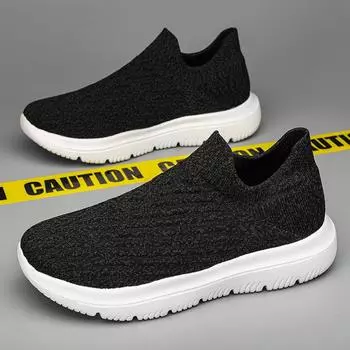 High Quality Fashion Mens Slip on Shoes Male Comfortable Driving Shoe New Mens Breathable Sneakers Classic Men s Vulcanize Shoes 38 чёрный