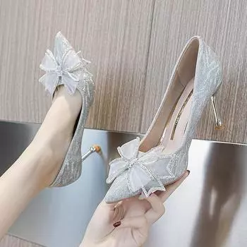 High Quality Fashion Steel Thin Female Heels Ladies Shoe Designer Women Famous Brands Heels Shoes 38 чёрный