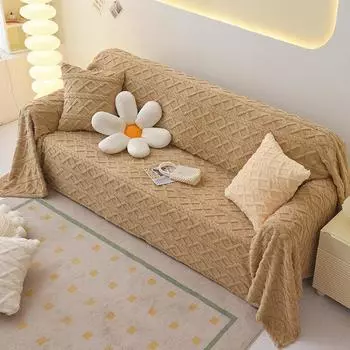 High Quality Foldable Sofa Cover Anti Cat Scratch Sofa Cover All-season Universal Sofa Towel Anti Slip Sofa Cover Multi Size 90x90cm зелёный